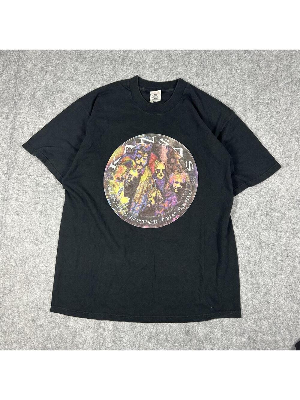 Vintage 90s 1998/99 Kansas Always Never The Same Band T Shirt Size XL
